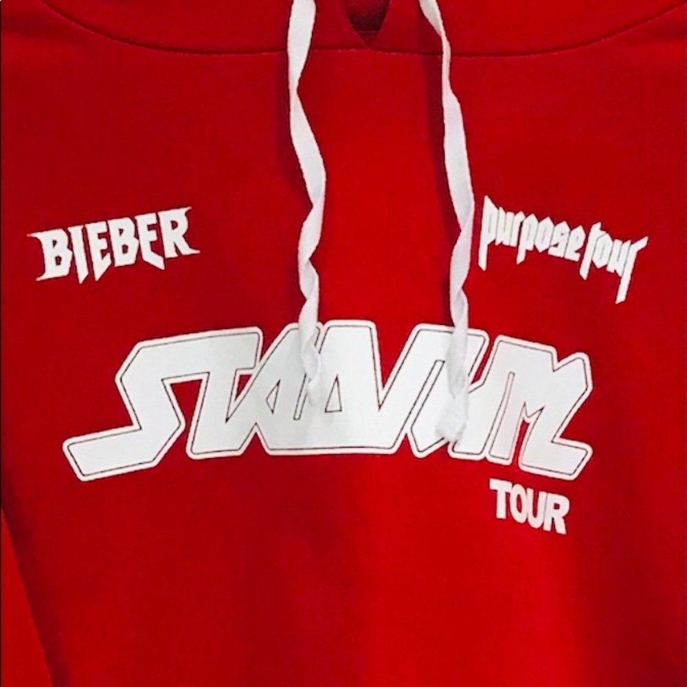 Bieber Purpose Tour Cropped Hoodie